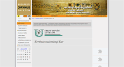 Desktop Screenshot of entomology.uni-corvinus.hu