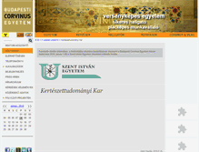 Tablet Screenshot of entomology.uni-corvinus.hu