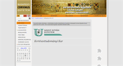 Desktop Screenshot of kerteszettudomany.uni-corvinus.hu