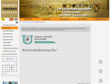 Tablet Screenshot of kerteszettudomany.uni-corvinus.hu