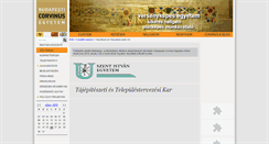 Desktop Screenshot of landscapearchitecture.uni-corvinus.hu