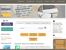 Tablet Screenshot of lib.uni-corvinus.hu